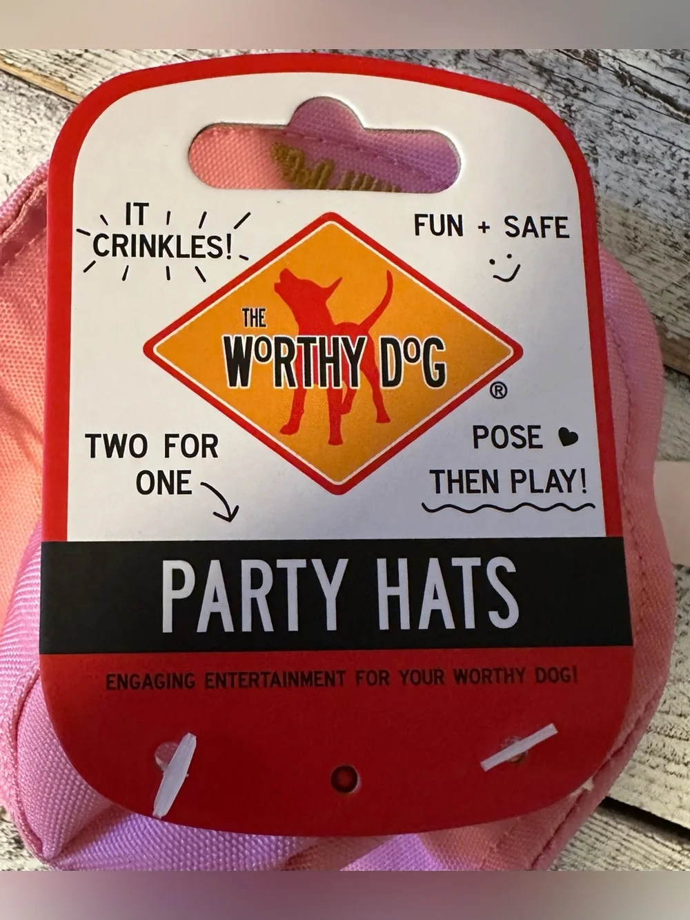 Small Girl Dog Pink Cowboy Party Hat with Adjustable Chin Strap - NWT